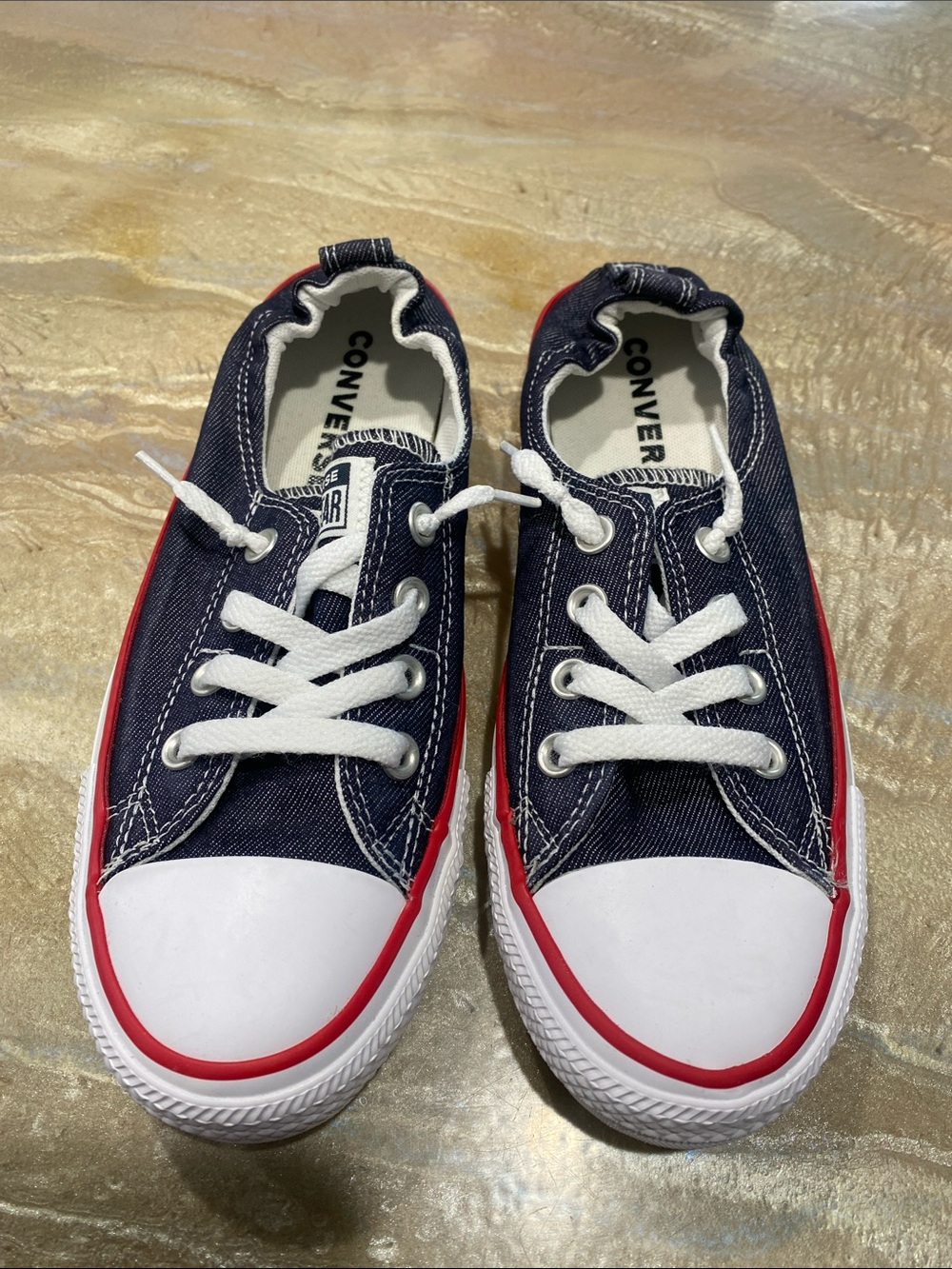 Converse Chuck Taylor All Star Shoreline slip-on Sneakers Shoes Denim Women’s 8